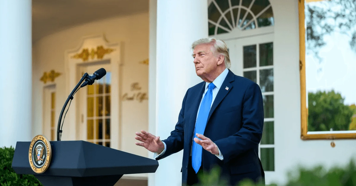 Президент США Дональд Трамп під час виступу