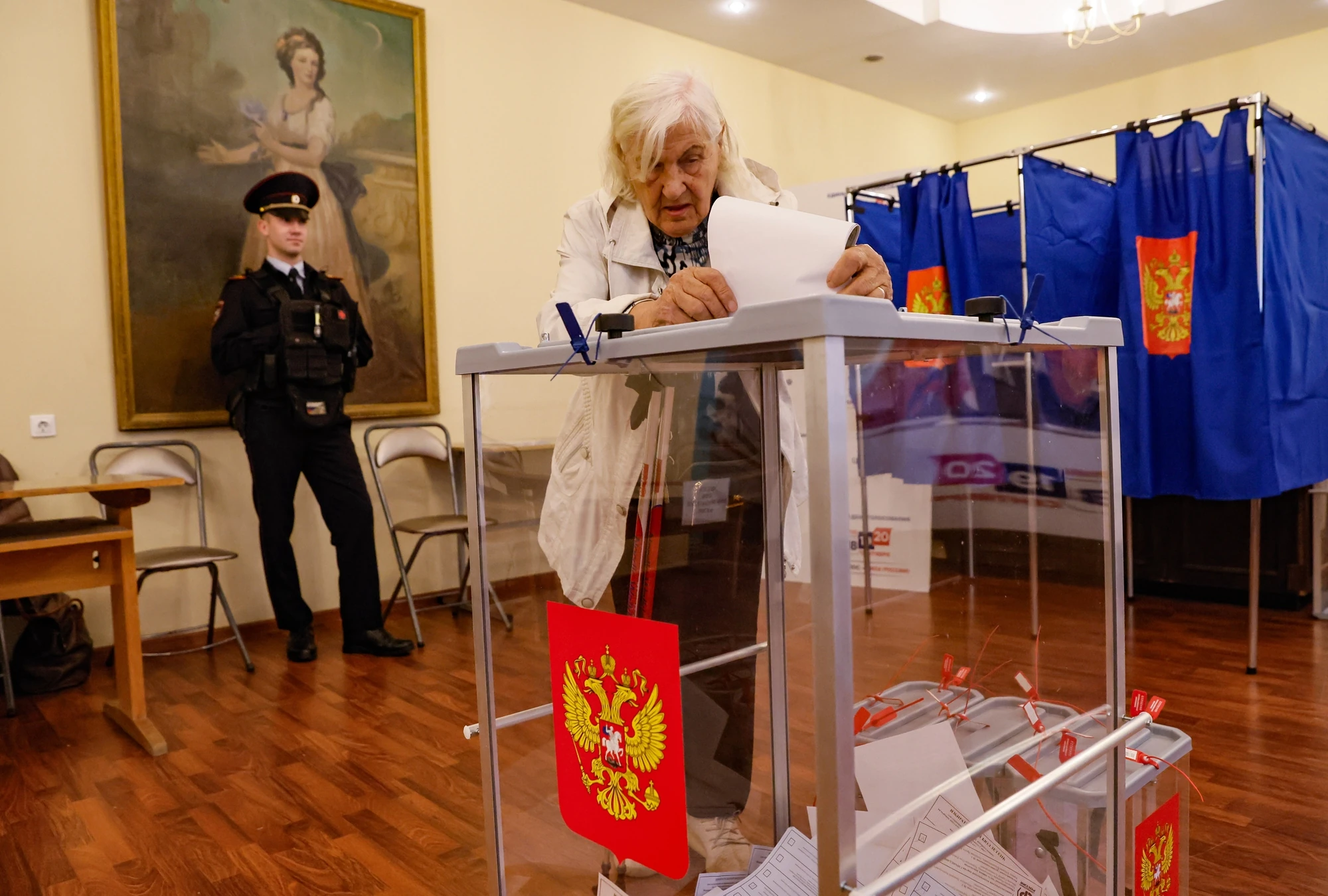 Ілюстрація до заяви МЗС щодо псевдовиборів РФ на тимчасово окупованих територіях України