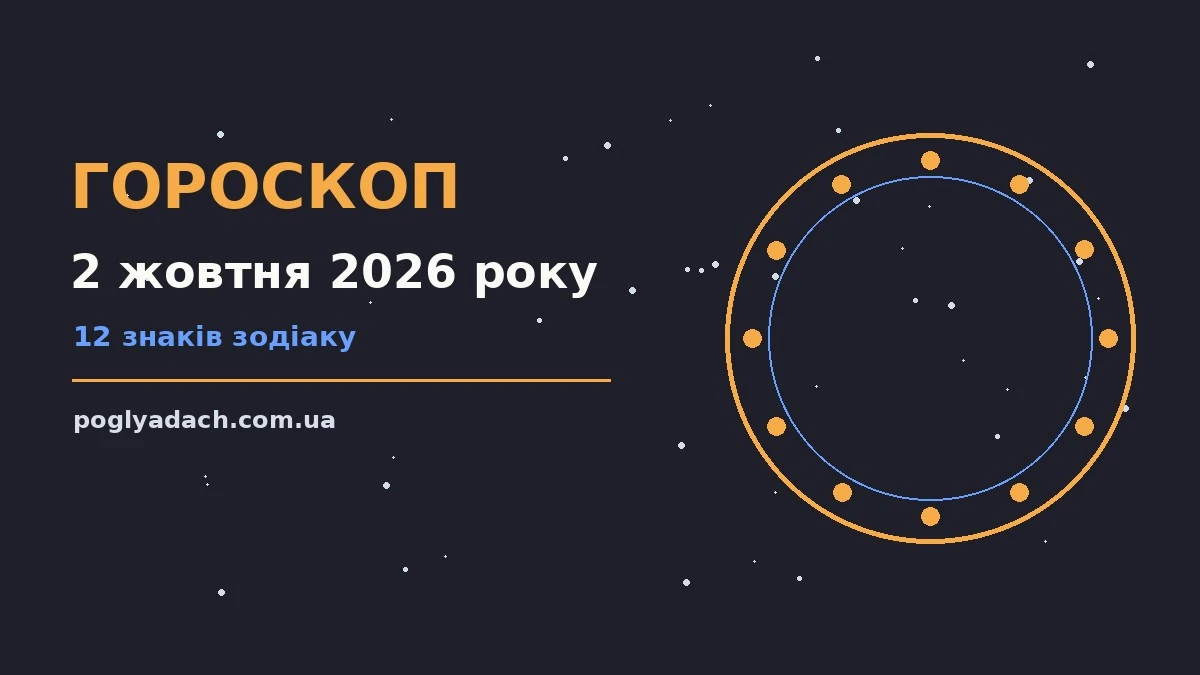 Гороскоп на 2 жовтня 2026 року: поради для кожного знака для впевненого початку дня