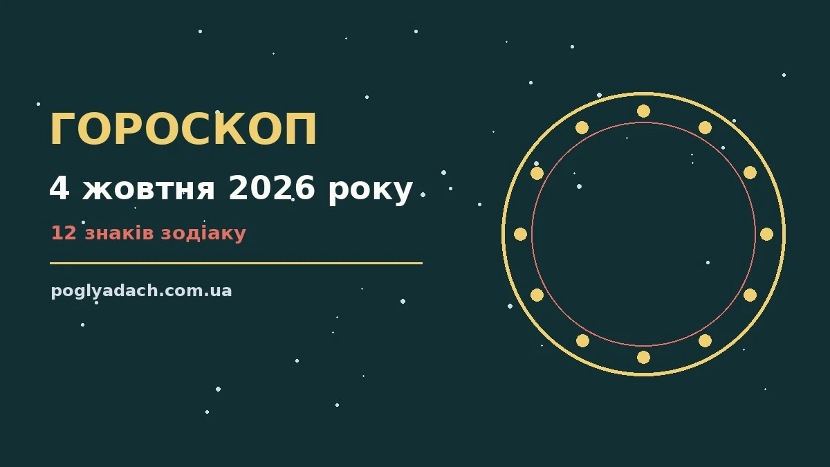Гороскоп на 4 жовтня 2026 року: поради для кожного знака для впевненого початку дня